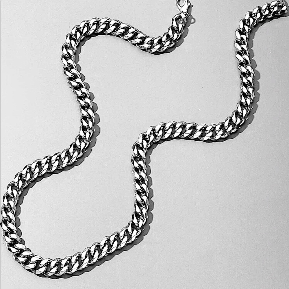 STAINLESS STEEL CHAIN LINK NECKLACE - Picture 4 of 9